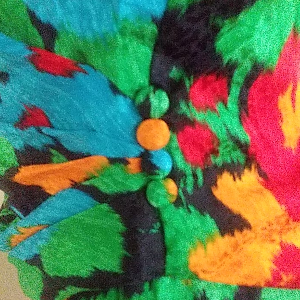 Wayne Kastning for Helga  Floral Dress Vintage Long Sleeves Rare - Picture 13 of 15